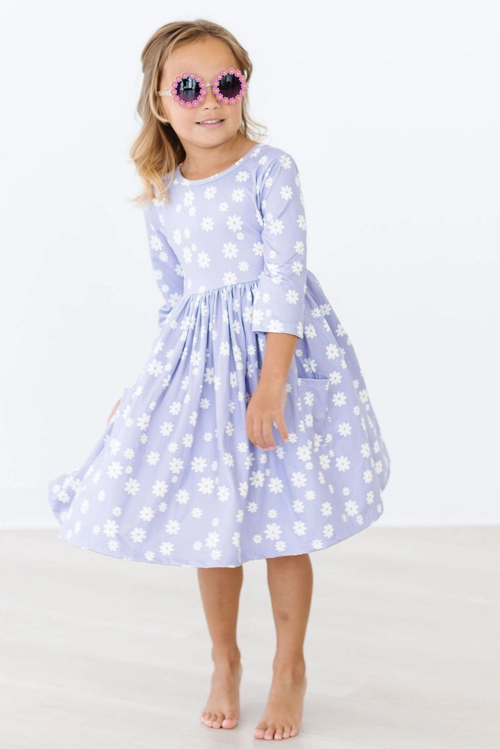 Dainty Daisy Pocket Twirl Dress