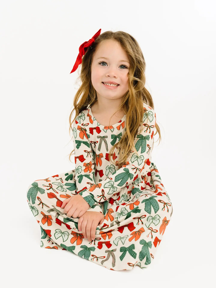 Merry Bows Bamboo Dress