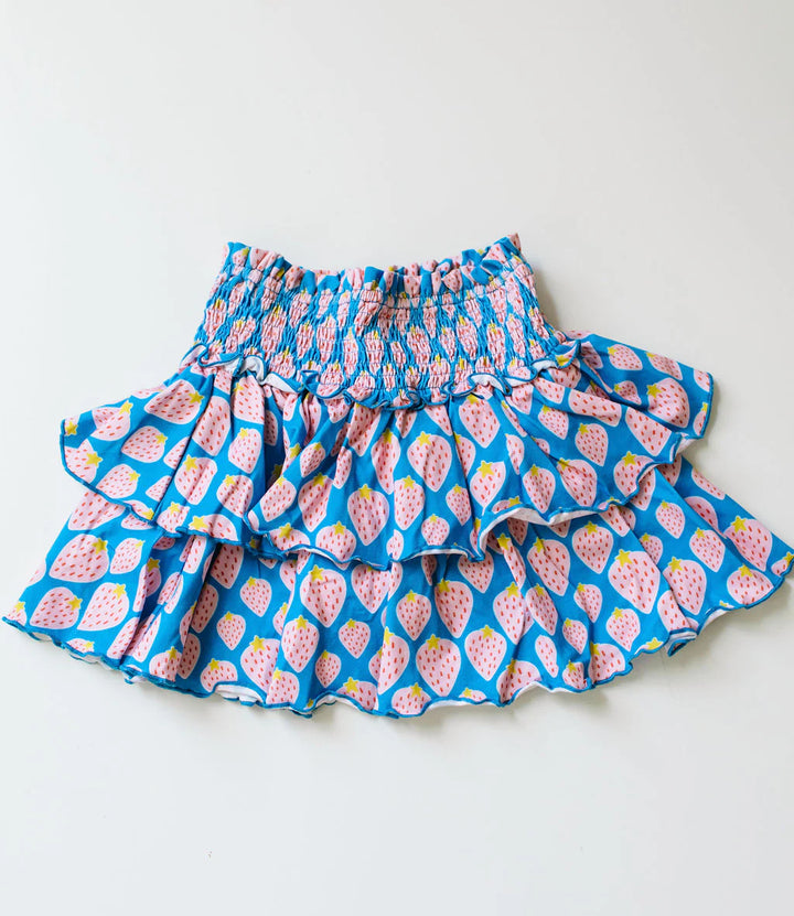 Ruffle Skort in Strawberry