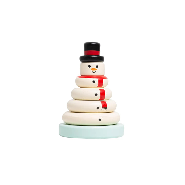 Wooden Snowman Stacking Toy
