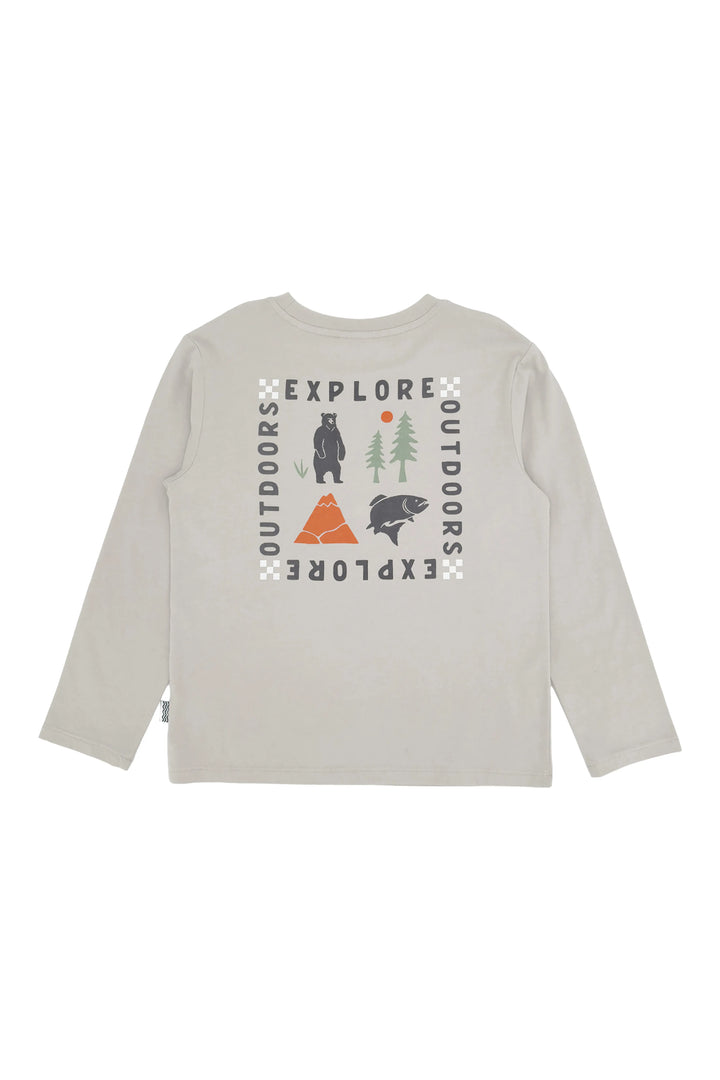 Explore LS Tee/Slate Grey