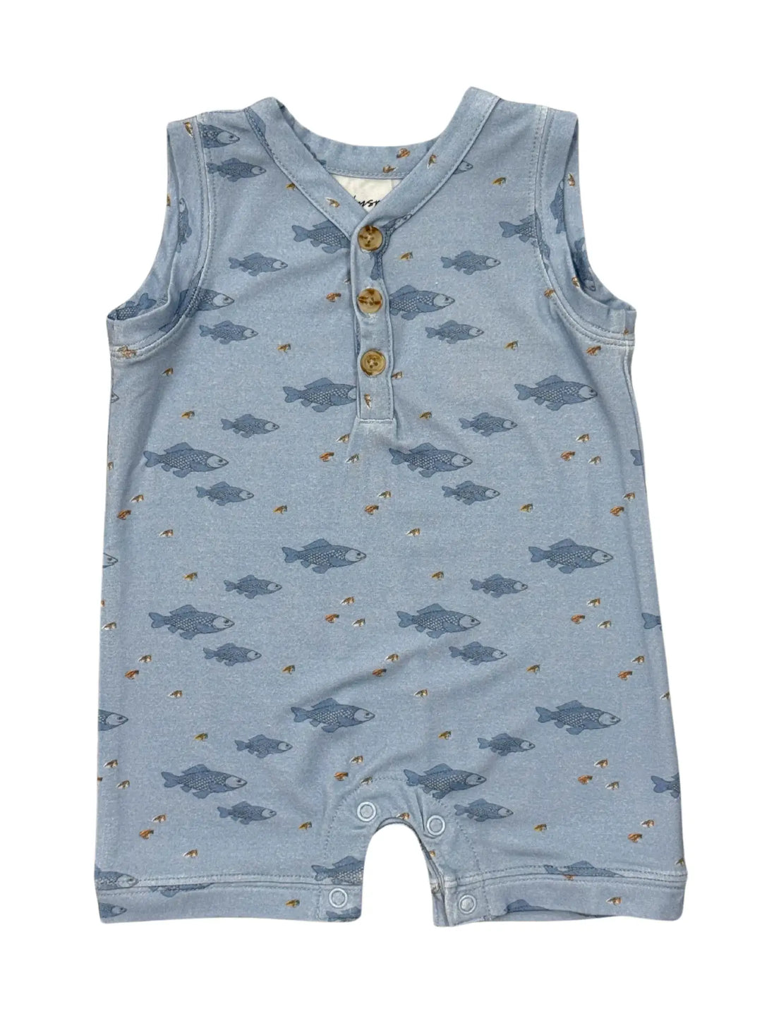 Fish Sleeveless Romper