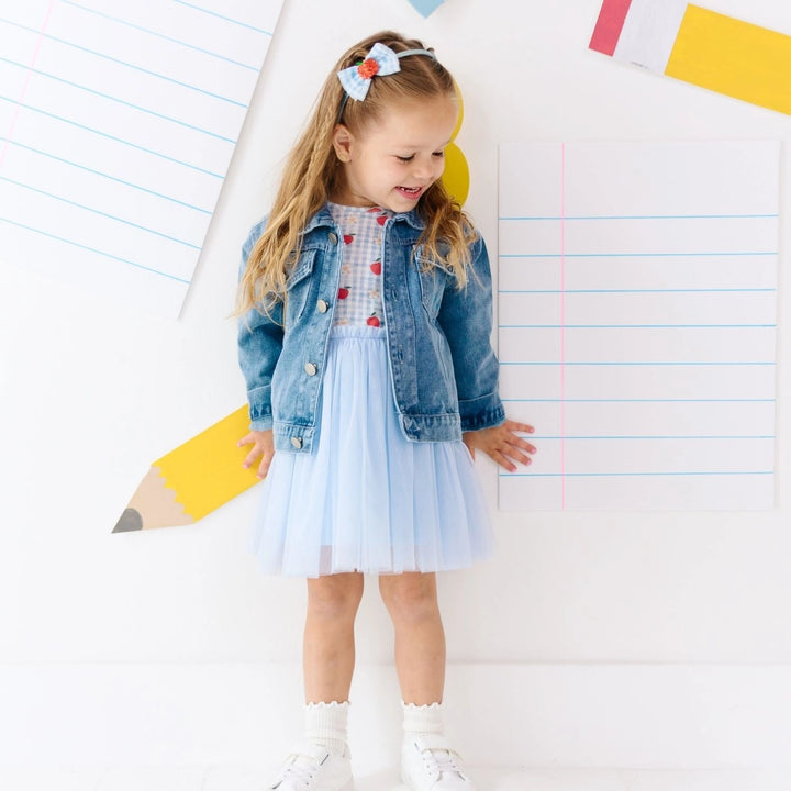 Apple Gingham Tutu Dress