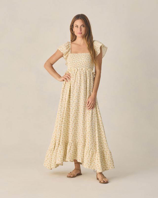Francesca Dress | Yellow Floral