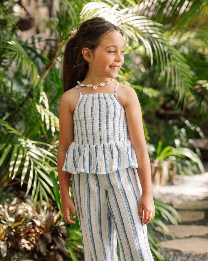 Isla Stripe Smocked Top