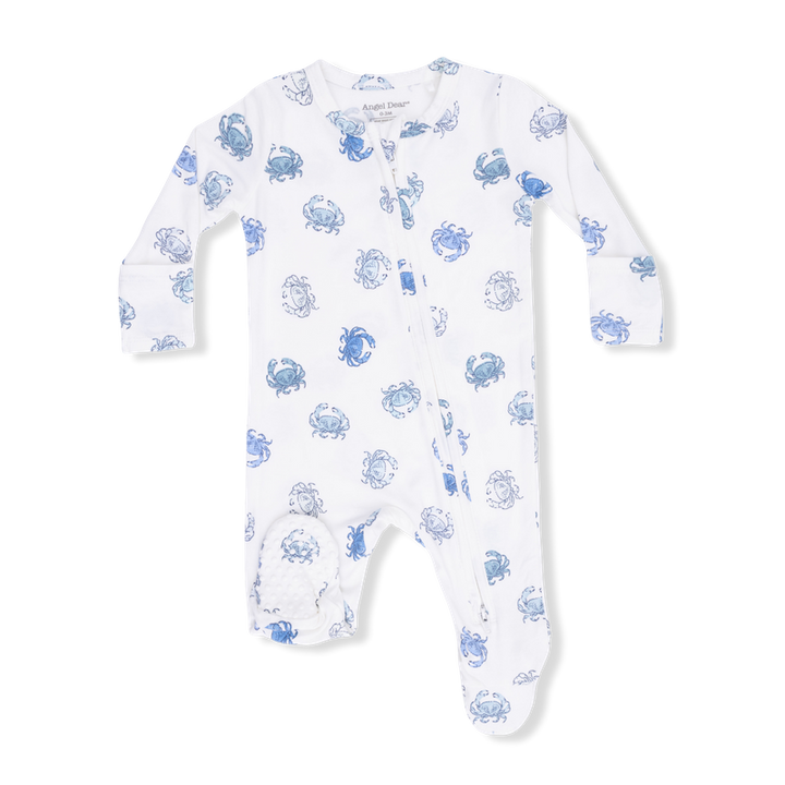 Blue Crabs - 2 Way Zipper Footie