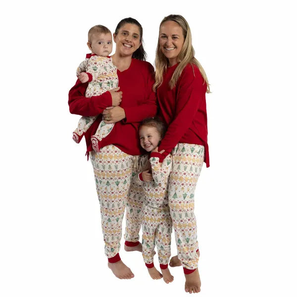 Womens Gingerbread Fair Isle Jogger & Tee PJ Set