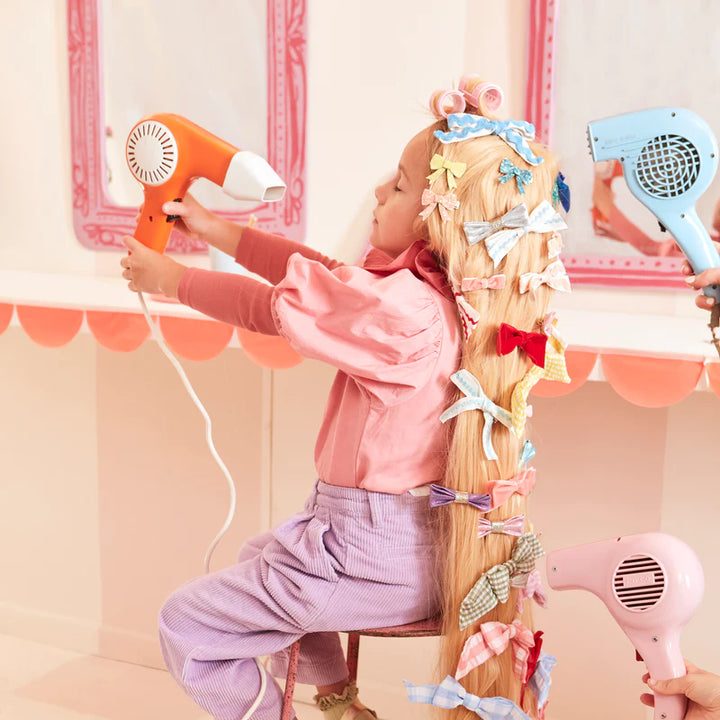 Glitter Bow Hair Clip Set