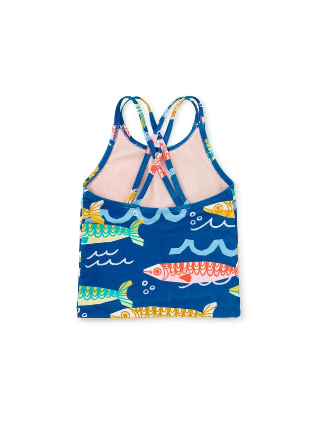 Cross Back Tankini Top