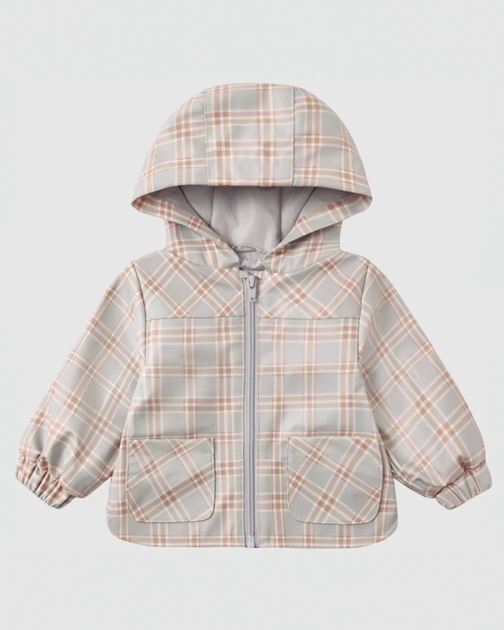 Rain Coat || Blue Plaid