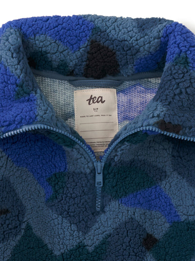 Teddy Fleece Pullover | El Calafate Glaciar Camo