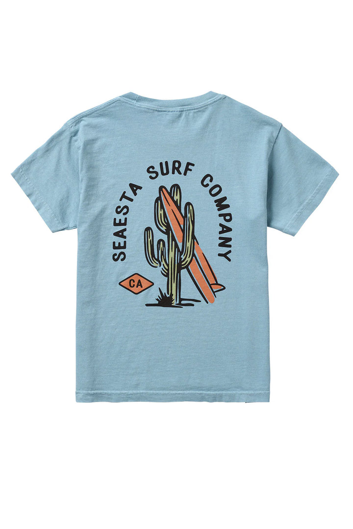 Surf Cactus Tee / Youth / Sky Blue
