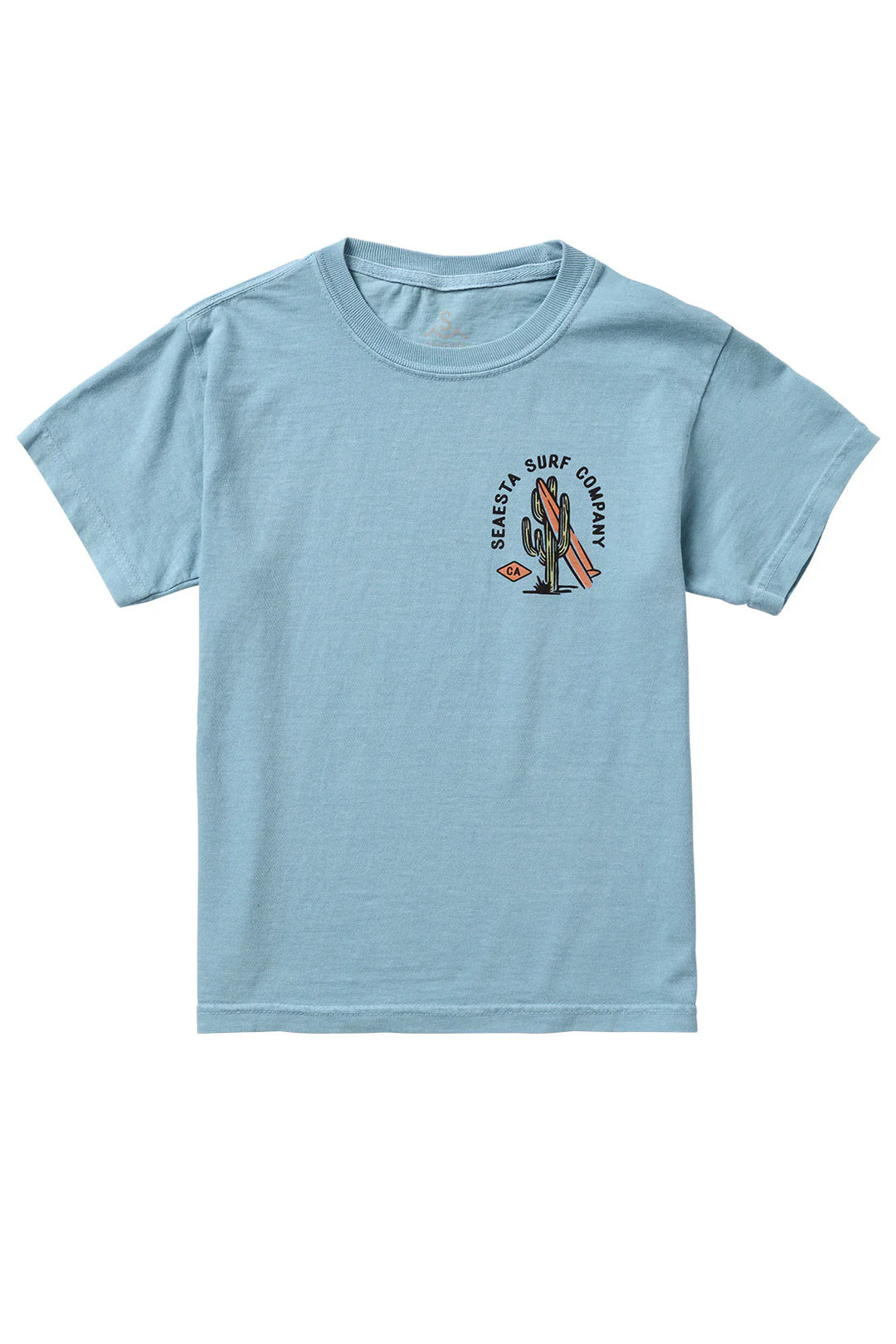 Surf Cactus Tee / Youth / Sky Blue