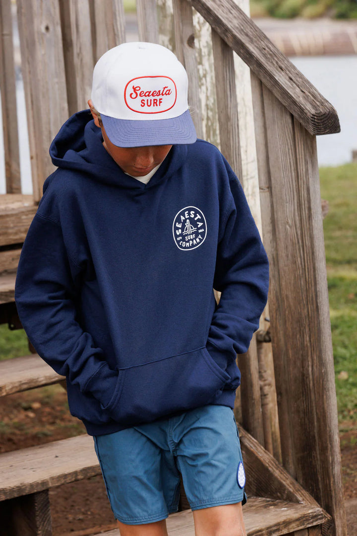 Shoreline Hoodie / Youth / Navy Blue
