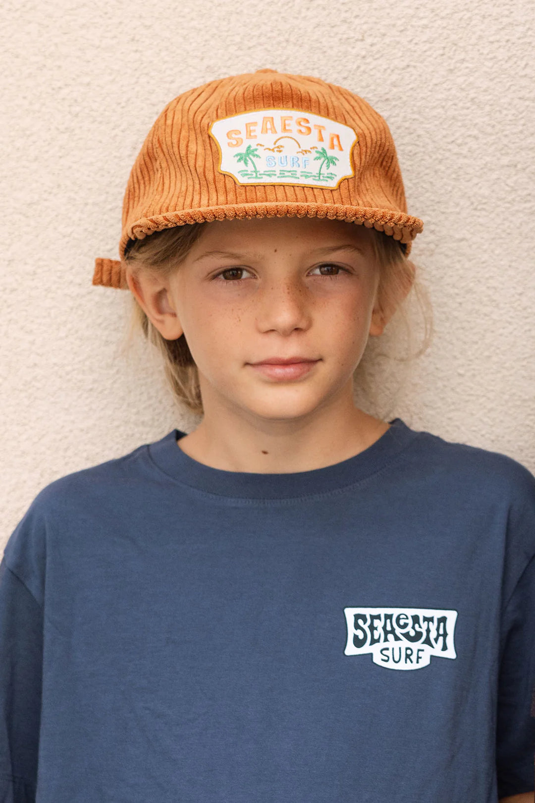 Patch Snapback Hat / Tan