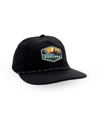 Explore Snapback Hat/Black