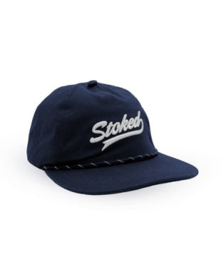 Stoked Snapback Hat/Navy