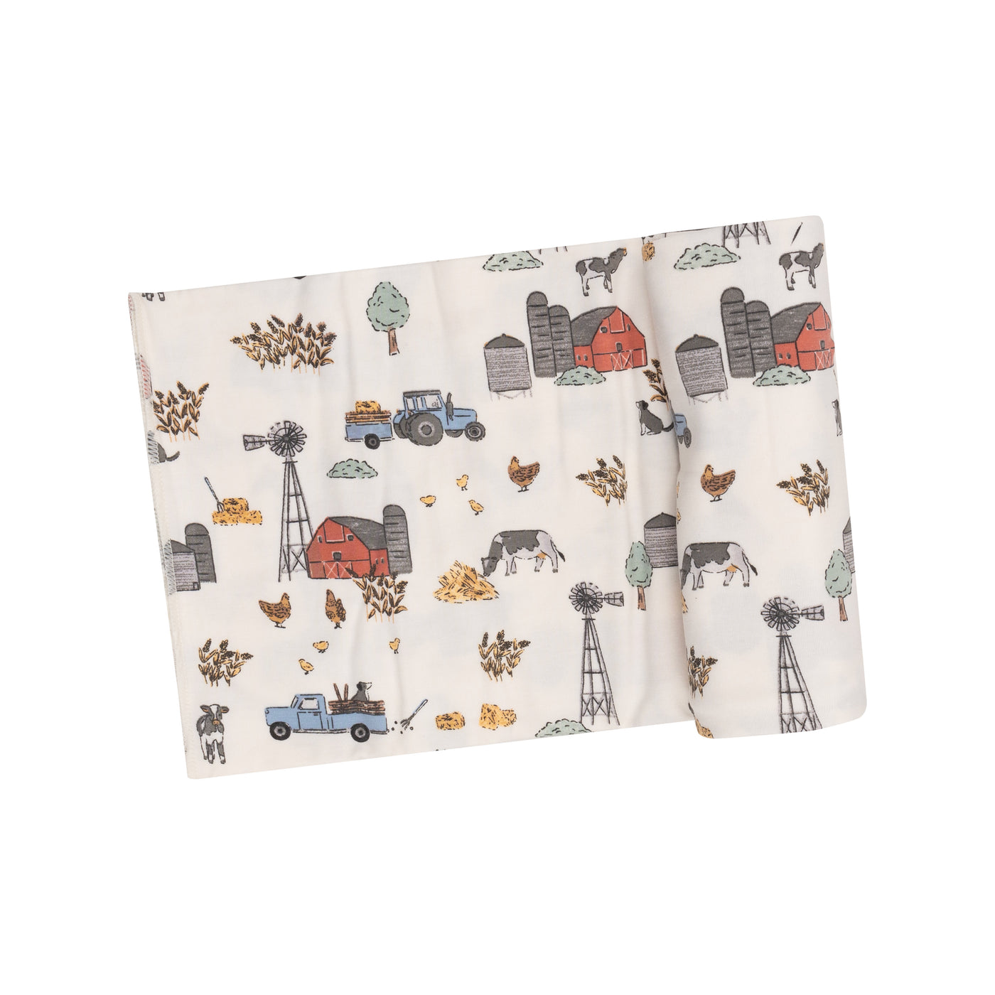 Hay Farmer Blue - Swaddle Blanke