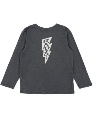 Waves 4 Days L/S Tee | Charcoal