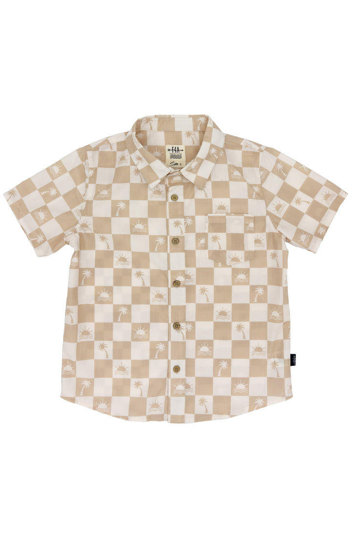 Checked Out Button Down