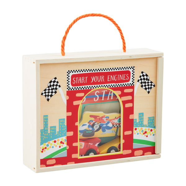 Race Track Wood Play Set