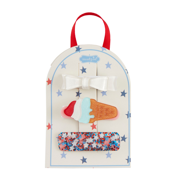 FOURTH of July HAIR CLIPS