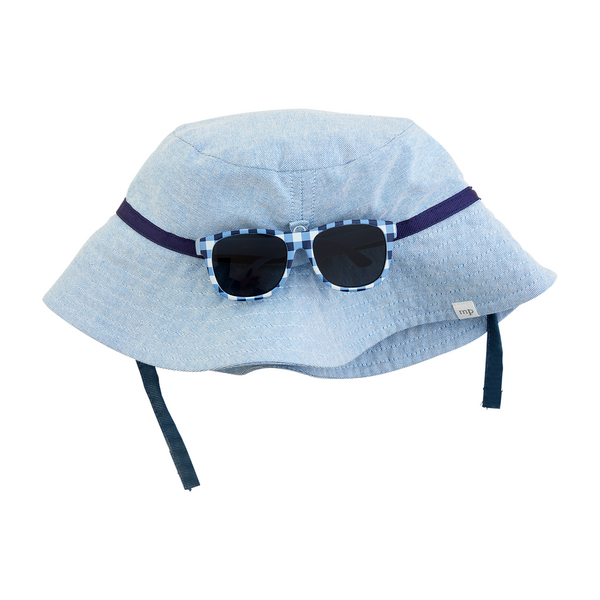Chambray Hat and Sunglasses