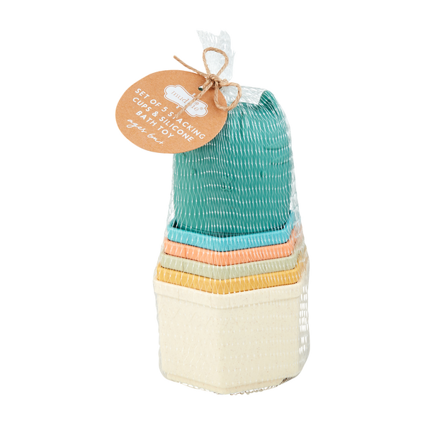 Green Stacking Cup Bath Set