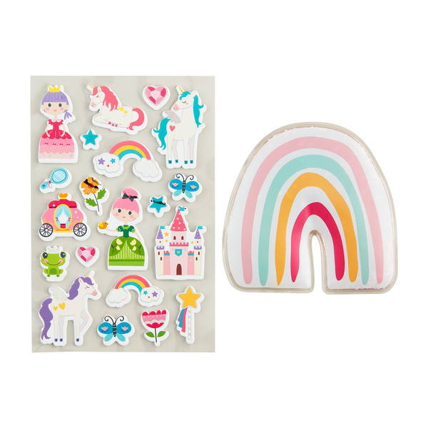 Rainbow Ouch Pouch + Stickers