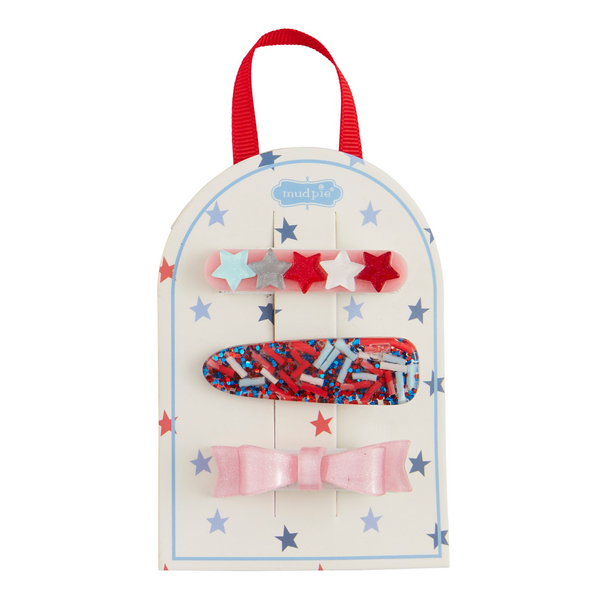 FOURTH of July HAIR CLIPS