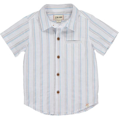 Blue/Pink/Grey Stripe SS Shirt