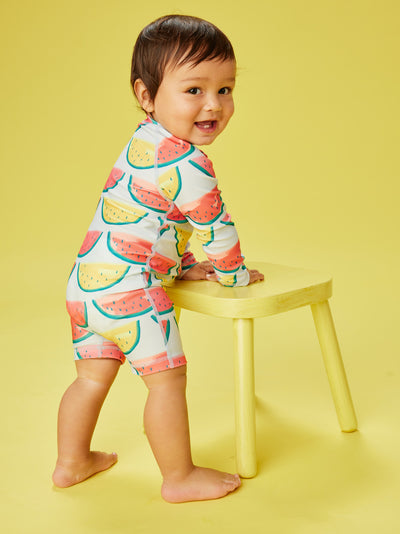 Rash Guard Baby Swimsuit /Painted Watermelon