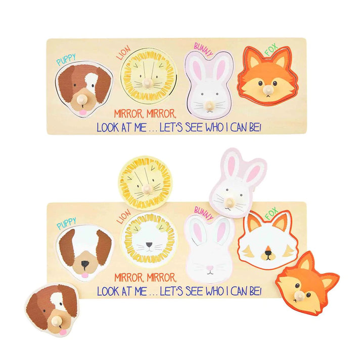 Wood Animal Mirror Puzzle