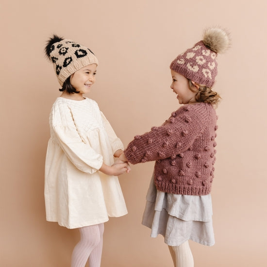 Cheetah Kids & Baby Hat latte/black