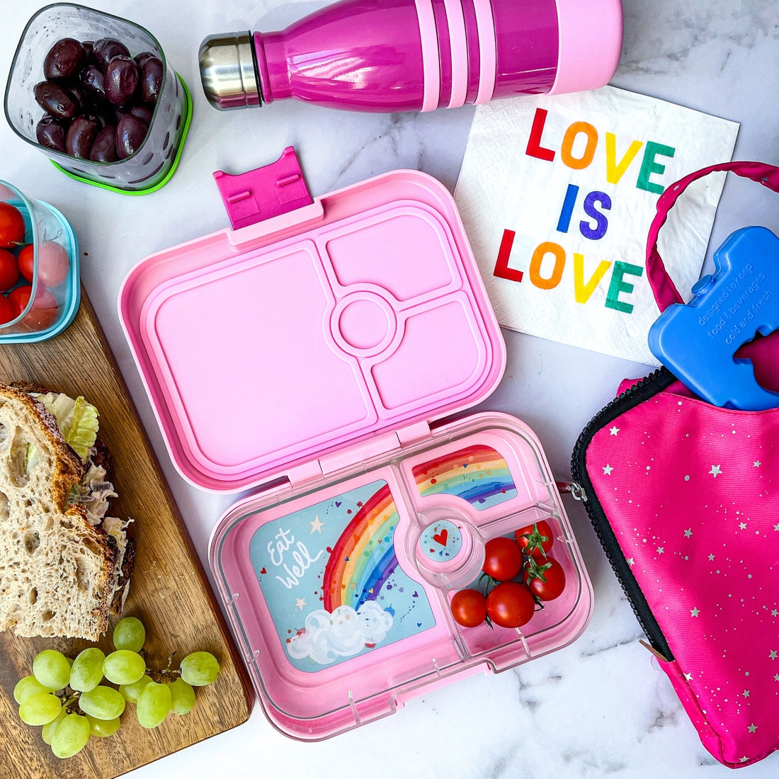 Pink Bento Box Lunchbox