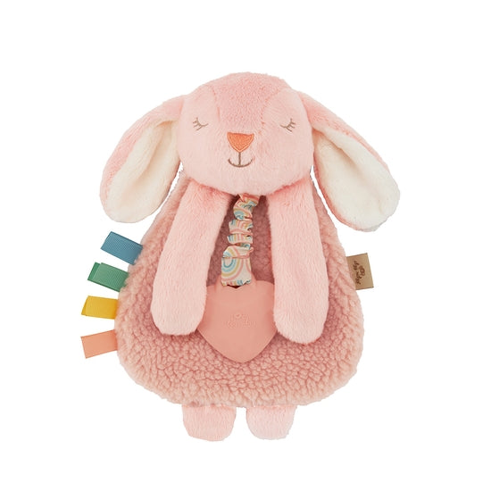 Lovey Bunny Plush with Silicone Teether Toy