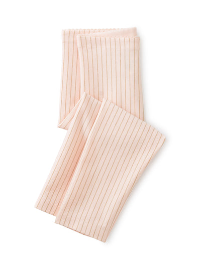 Sparkle Stripe Capri Leggings/Pink