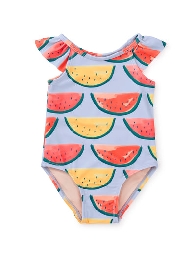One-Piece Baby Swimsuit/Painted Watermelons