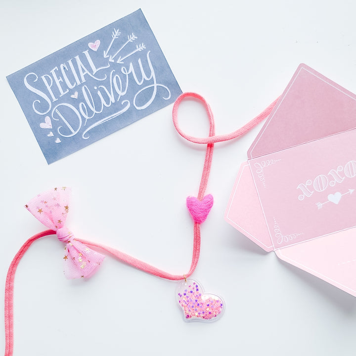 Heart Confetti Charm Necklace