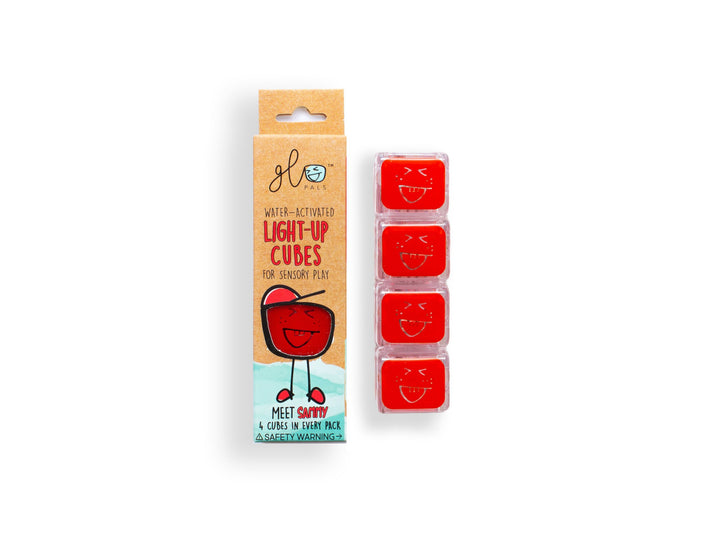 Glopals Light Up Cubes - Red