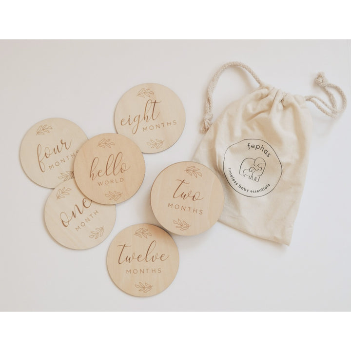 Monthly Milestone Wooden Cards