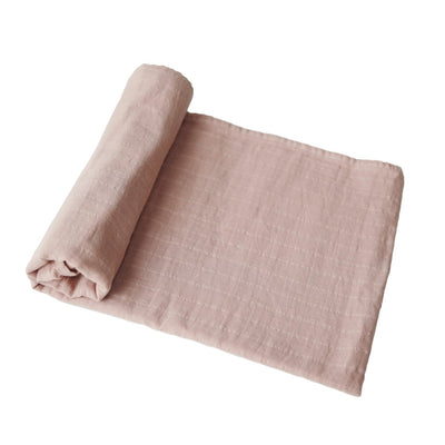 Organic Blush Swaddle Blanket