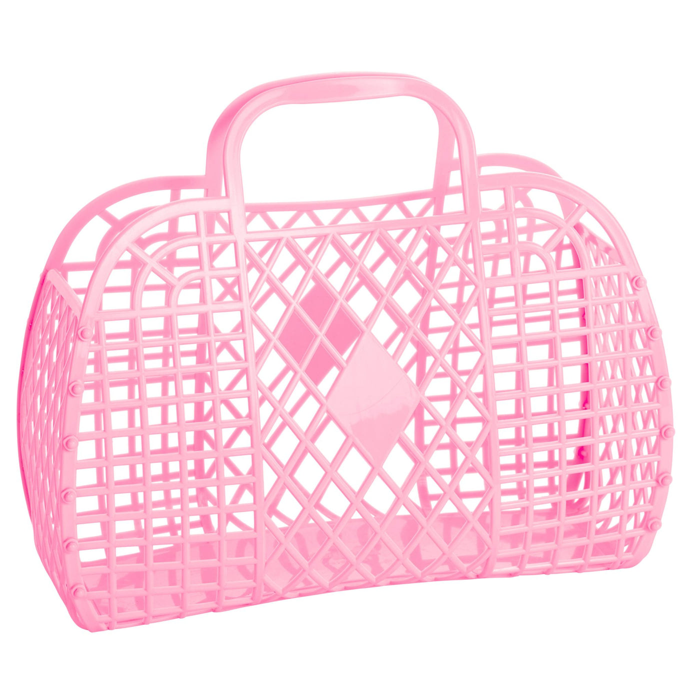 Retro Basket Large-Bubblegum Pink