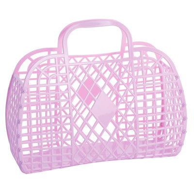 Retro Basket Large- Lilac