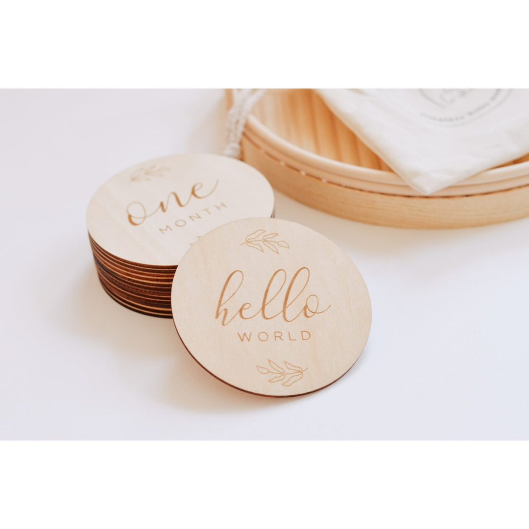 Monthly Milestone Wooden Cards