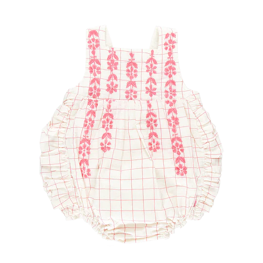 Baby Girls Betty Bubble - Pink Tattersall