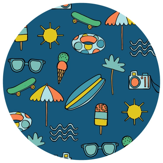 Surf's Up Bamboo Viscose Zippy