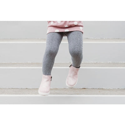 Gray Cable Knit Tights