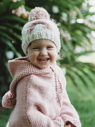 Rainbow Knit Beanie