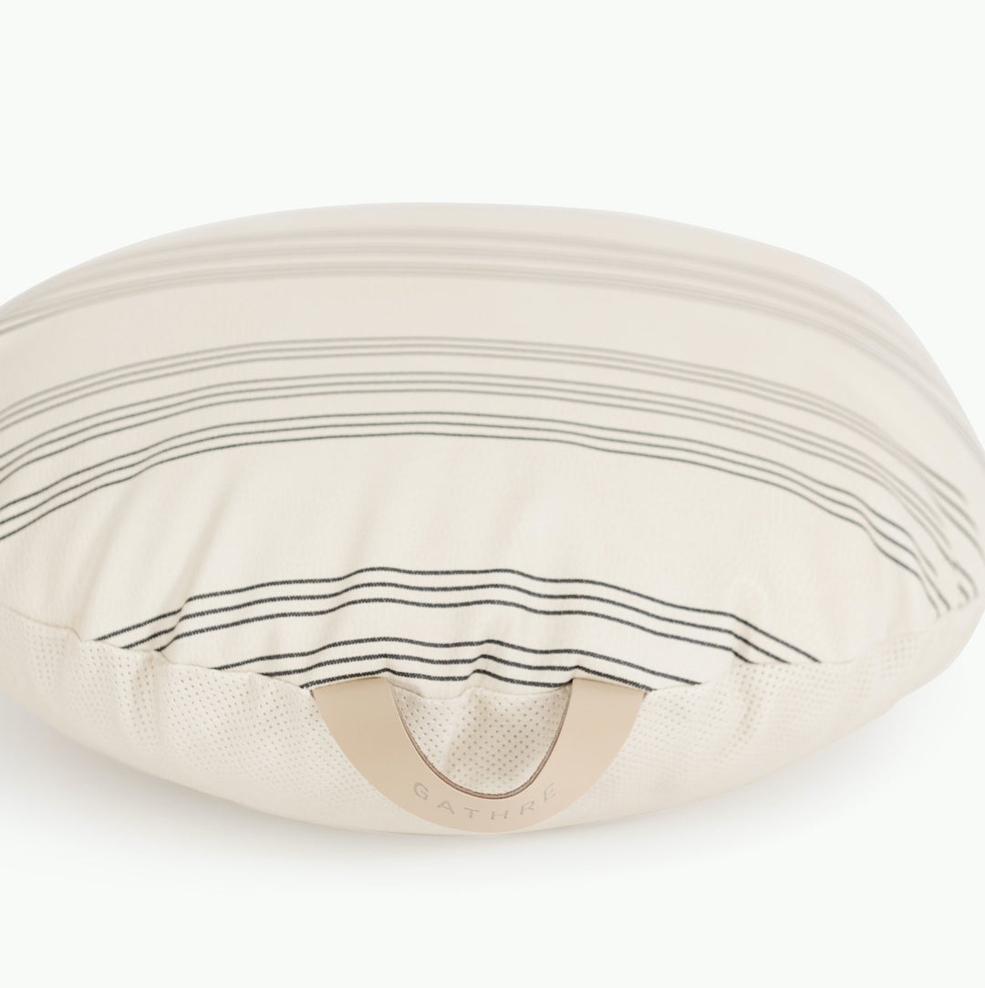 Mini Floor Cushion Circle/Pencil Stripe